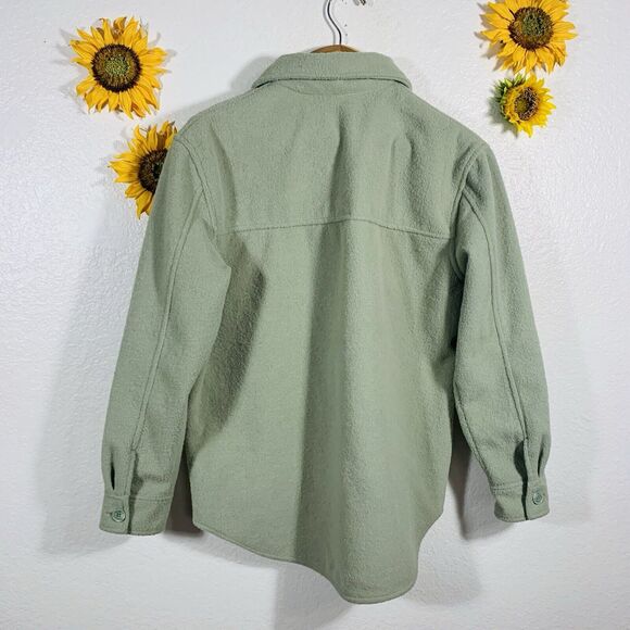 Joie Green Button Up Pocket Shaket Jacket Size Large Women’s - Picture 3 of 12